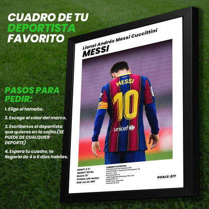 Cuadro de tu DEPORTISTA Favorito