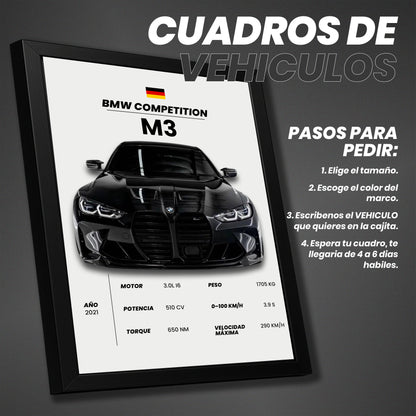 Cuadro de tu VEHICULO Favorito🛻💎